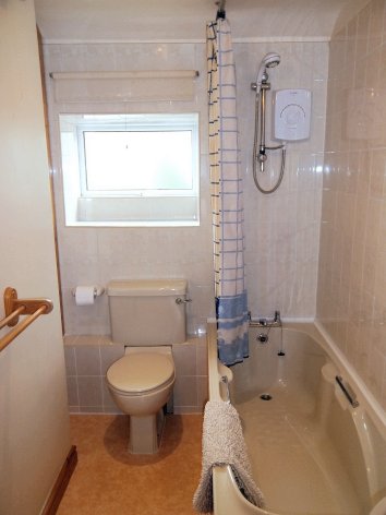 Your self catering accommodation bathroom complete with shower